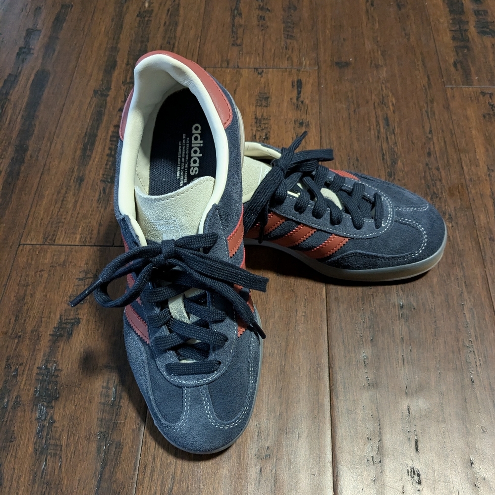 Adidas Navy and Red Sneakers